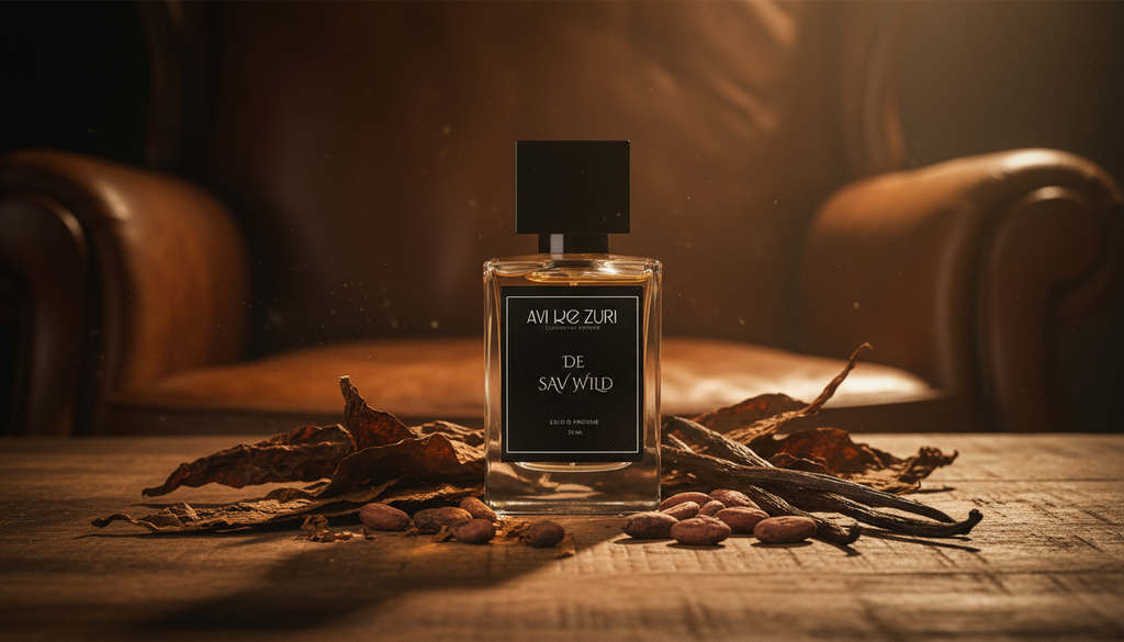 DE SAV WILD perfume in warm sophisticated setting